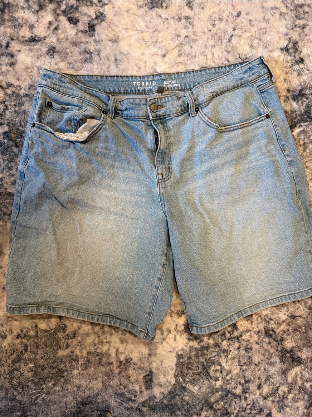 Torrid Light Blue Denim Jean Shorts - Classic High-Rise Fit